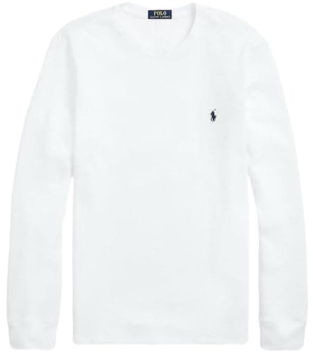 Image of Polo Ralph Lauren Men's Long Sleeve Crew Neck Thermal-Royal Blue, White, L