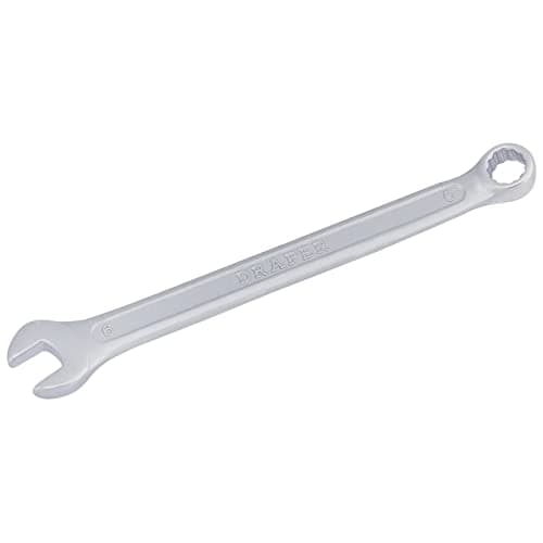 Image of Draper 6mm Combination Spanner | Heavy Duty Chrome Vanadium Steel Hand Tool | Long Pattern Metric Manual Plated Tools | 68028