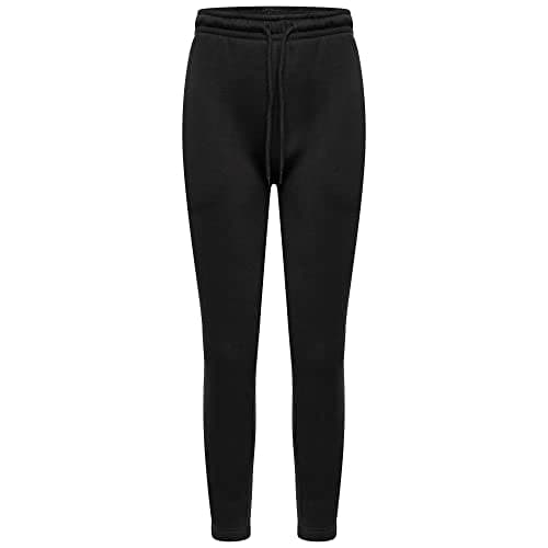 Image of click2style Unisex Adult Plain Everyday Wear Fleece Jogging Bottoms Jogger Sports Casual (UK, Alpha, L, Regular, Regular, Black)