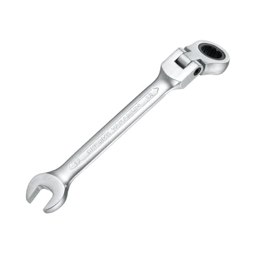 Image of sourcing map 12mm Metric Flex-Head Ratchet Wrench Chrome Vanadium Steel 72-Tooth Ratcheting Combination Wrench Spanner for Car Bike Automotive Machine Repair