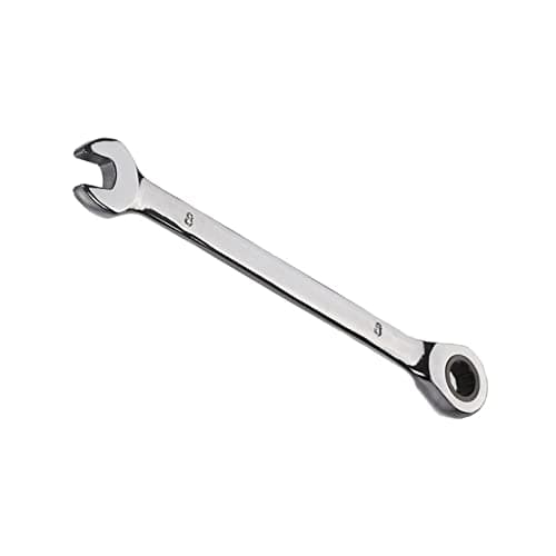 Image of Vokenforu 8mm Ratchet Spanner, Ratcheting Combination Wrench, Hardened Chrome Vanadium Steel Open End Spanner Metric