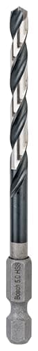 Image of Bosch 1x PRO Metal HSS-G Impact Twist Drill Bit (for Non-Ferrous Metals, Steel, Ø 5,00 mm, Professional Accessory Impact Drill/Driver, Drill Drivers)