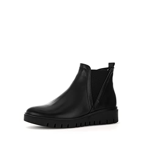 Image of Gabor Women Ankle Boots, Ladies Chelsea Boots,Winter Boots,Low Boots,Half Boots,Bootie,Slip Boots,Lined,Black (Schwarz) / 57,40.5 EU / 7 UK