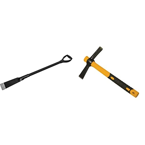 Image of Roughneck The MUTT PRO ROU64397 Multi- Purpose Demolition Scraper - Steel 100mm/4 & ROU4012 Micro Cutter Mattock 14oz/400g
