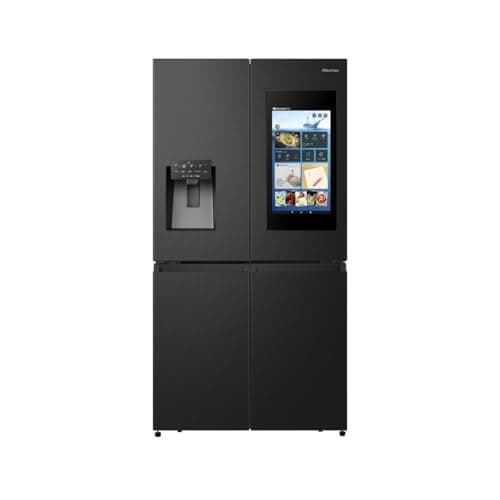 Image of Hisense Pureflat Eclipse RQ760N4IFE Plumbed Total No Frost American Fridge Freezer - Black - E Rated