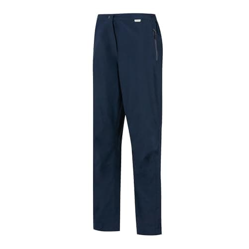 Image of Regatta Womens Highton Waterproof Breathable Isotex 10000 Strech Unlined Over Trousers Overtrousers - Navy, M
