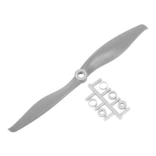 Image of sourcing map 7x6 Inch Propeller RC Propellers 2-Vane Blades Props Gray with Adapter Rings for RC Airplane Aircraft Prop Replacement