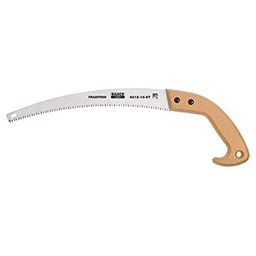 Image of Bahco 4212-11-6T Pruning Saw Fileable with Wooden Handle, Silver/Brown, 280 mm