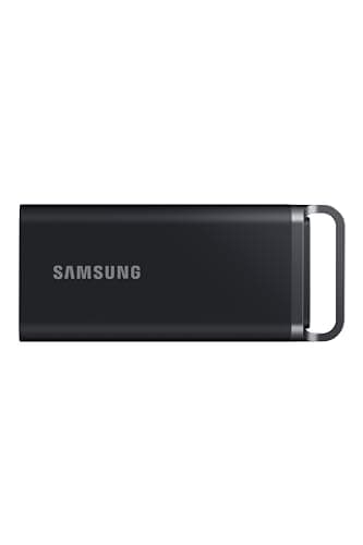 Image of Samsung Portable SSD T5 EVO, 4 TB, USB 3.2 Gen. 1, 460 MB/s read, 460 MB/s write, External hard drive for Mac, PC, Android, Smart TVs and game consoles, Incl. USB-C cable, MU-PH4T0S/EU