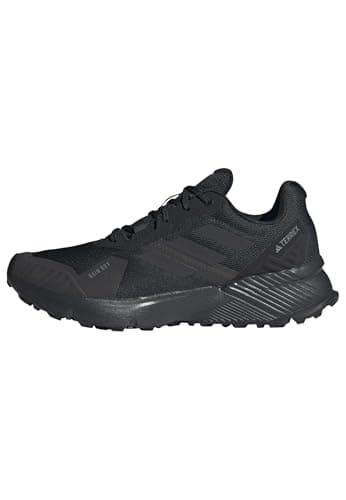 Image of adidas Men's Terrex Soulstride RAIN.RDY Trail Running Shoes, Carbon Black/Carbon/Grey SIX, 10.5 UK