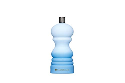 Image of MasterClass Pepper Mill or Salt Grinder with Interchangeable Cap, Plastic, Blue Ombré, 12 cm