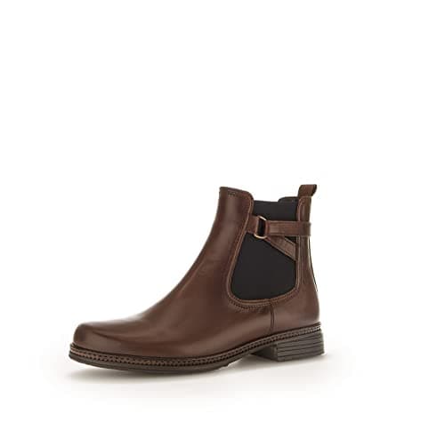 Image of Gabor Women Ankle Boots, Ladies Chelsea Boots,Removable Insole,Low Boots,Half Boots,Bootie,Slip Boots,Lined,Brown (Sattel) / 36,39 EU / 6 UK