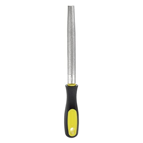Image of sourcing map Diamond Coated File 6 Inch 80 Grits Half Round Files Tools with Plastic Handle for Metal Glass Wood Stone Grinding Polishing Engraving