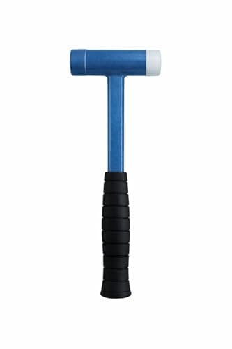 Image of AI Gear Dual-Face Dead Blow Hammer with Iron & Plastic/Nylon Head, Steel Shot Core, Non-Rebound Mallet with Black Grip