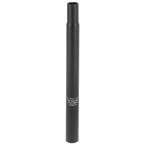 Image of X AUTOHAUX 25.4x300mm Bicycle Seat Post Aluminum Alloy without Scale Mark Black