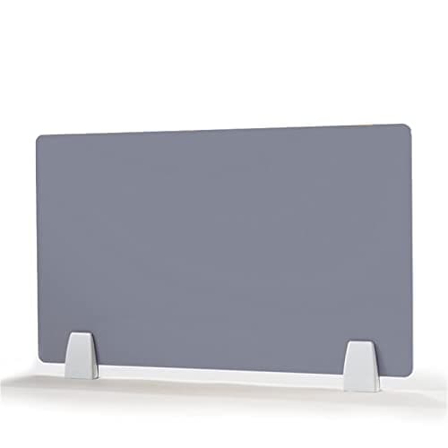 Image of Acrylic Desk Divider with Clamp Self-Supporting Partit for Office Grey 30x60cm - C Protective Ber for Worpaces Easy to Install