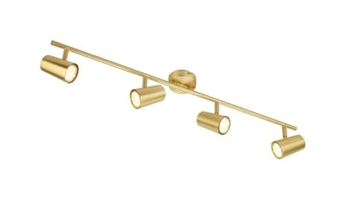 Image of InLight INL-31723-SBRS Harvey 4 Spot Bar Light, Satin Brass