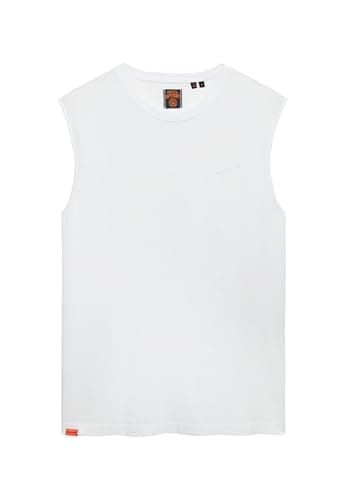Image of Superdry Men's Essential Organic Cotton Logo Tank Top, Optic, L