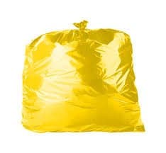 Image of Bristol Tool Company Yellow Heavy Duty Refuse Sack 18" x 29" x 39" (160g) 200 Liners