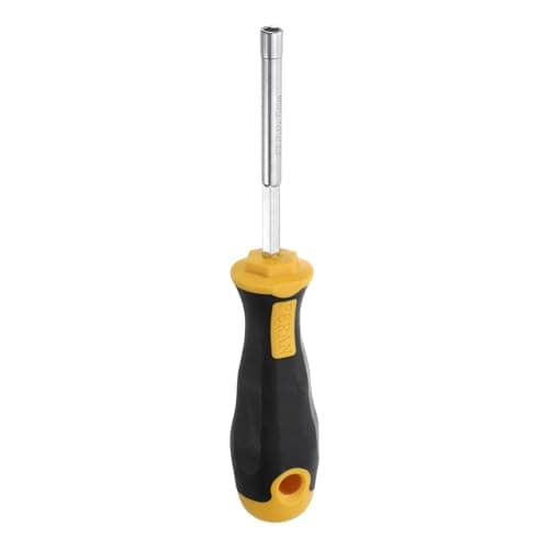 Image of Sourcing Map 5mm Hex Socket Wrench Screwdriver Carbon Steel Hex Nut Driver Hand Tool Screwdriver Steel Cushion Grip for Automotive Repair Maintenance