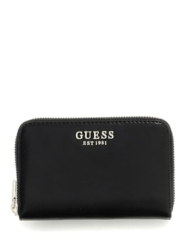 Image of Guess Laurel II Medium Zip-Around Wallet, Black, One Size, Laurel Medium Zip Around Wallet