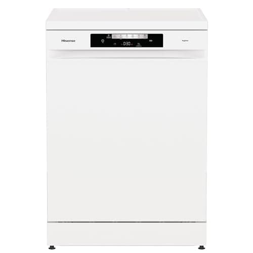 Image of Hisense 14 Place Settings Freestanding Standard Dishwasher, White - D Rated, HS642D90WUK, 597 x 599 x 845 mm (L x W x H)