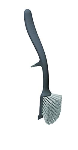 Image of Joseph Joseph Edge Dish Washing up, Scrubbing Brush – Grey