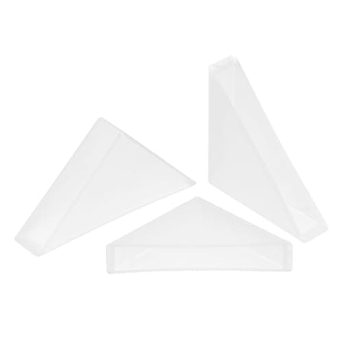 Image of sourcing map 20Pcs Plastic Corner Protectors 8x50mm Right Angle Shape Glass Corner Guards Cushion for Corner Protection of Glass, Mirror, Tile, White