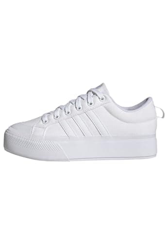 Image of adidas Women's Bravada 2.0 Platform Shoes, Cloud White/Cloud White/Chalk White, 8 UK