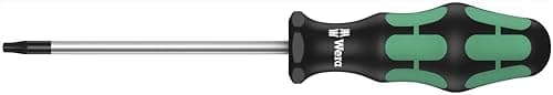 Image of Wera Kraftform Plus 300 Series 05138260001 Torx Screwdriver 367 for Torx Screws with a Locking Pin TX 10 x 80 mm, Farbe