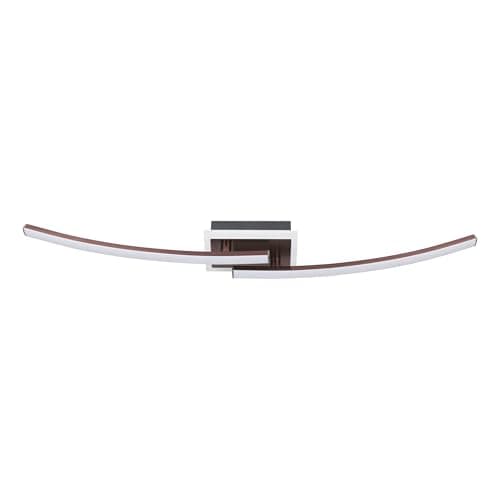 Image of Eglo LED Ceiling lamp Lungolago, Living Room and Bedroom Lighting, lamp Made of Metal and Plastic in Bronze, Warm White, 75 cm