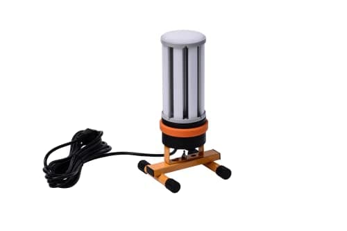 Image of Choen 110V 240V 45W Led Work Site Light on Stand,5000 Lumen 360° Lighting Angle for Construction,Painting,Patio,Workshop,Both Used Indoor and Outdoor