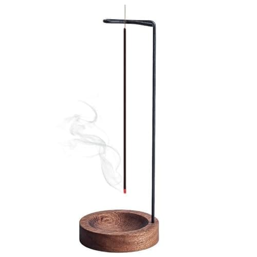 Image of Wooden Incense Holders Upside Down Incense Holder for Sticks Ash Catcher Catching Room Censer Holder Tea Room Home Decoration for Yoga Meditation
