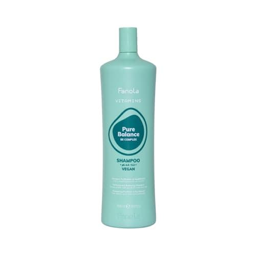 Image of Fanola Vitamins Pure Balance Shampoo, Anti Dandruff Gentle Cleansing Shampoo with Dermo-Purifying and Rebalancing Action, Enriched with Vitamins B and E, 1000ml