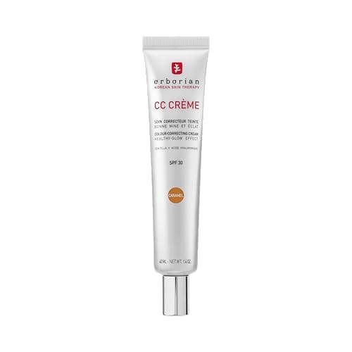 Image of Erborian - CC Cream with Centella Asiatica- Color Correcting Cream with Healthy Glow Effect - Natural and Luminous Finish - Long-Lasting Hydration - Korean Cosmetic Care - Caramel 40 ml