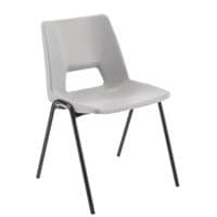 Image of Jemini Stacking Chair 490x475x725mm Polypropylene Grey KF74960
