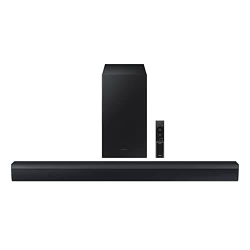 Image of Samsung HW-C450 2.1ch Soundbar w/DTS Virtual X, Subwoofer Included, Bass Boost, Adaptive Sound Lite, Game Mode, Bluetooth, Wireless Surround Sound Compatible (Newest Model),Black