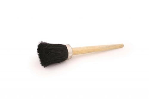 Image of Bentley short tar brush Wood handle with coco bristles.
