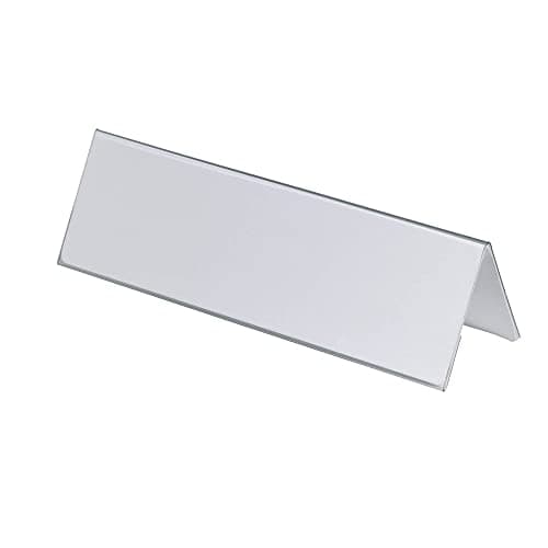 Image of Durable Table Place Name Holder 105 x 297mm Transparent - Pack of 25 - Perfect for Meetings, Conferences, Events, etc.