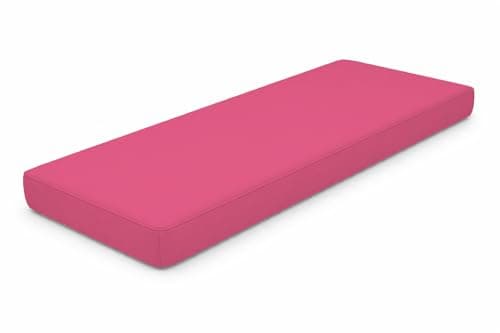 Image of Molten Creek® Waterproof Garden Bench Cushion, Outdoor Seat Cushion 2 Seater 3 Seater, Thick Padded Patio Cushion, Weather Resistant, Durable Outdoor Seating. (Fuchsia, 2 Seaters (16x47x2inch))