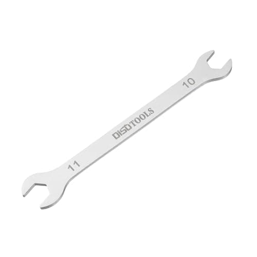 Image of sourcing map Thin Open End Wrench 10mm x 11mm Metric Sandblasting Plated 3cr13 Stainless Steel, Double Ended Slim Spanner for Household Maintenance and General Repairs