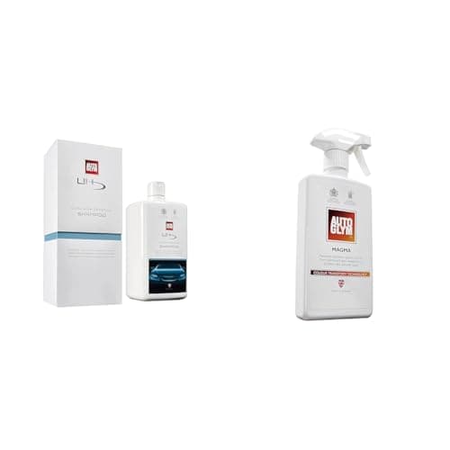 Image of Autoglym Ultra High Definition Shampoo, 1 Litre - High Foaming Car Shampoo Leaves & Magma Liquid Clay, 500ml - Colour Transform Technology Fallout Remover, Removes Stubborn Iron Specks From Car