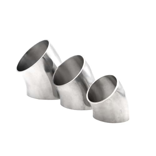 Image of SS304 316L Stainless Steel Weld 45 Degree Elbow Pipe Fitting For Exhaust Pipe Stair Handrail