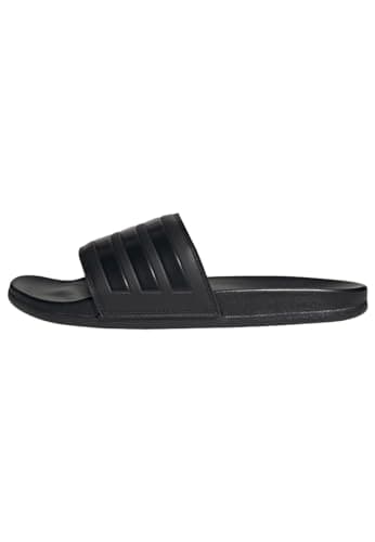 Image of adidas Unisex Adilette Comfort Slides, Core Black/Core Black/Core Black, 4 UK