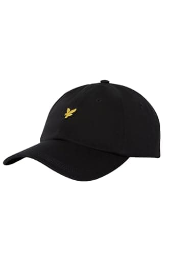 Image of Lyle & Scott Mens Cotton Classic Baseball Cap - Jet Black - One Size
