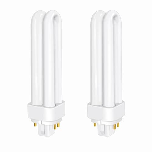Image of Akynite 13W Energy Saving 4 Pin Compact Fluorescent Lamp, CFL G24q-1 4 Pins Fitting, 840 Cool White 4000k, 850LM, 2U Shape, AC 220-240V, 2pcs