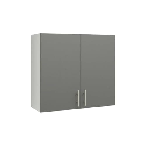 Image of JD Greta 800mm Kitchen Wall Cabinet with Door – Wall Unit – Grey Matt – Modern Storage Cupboard