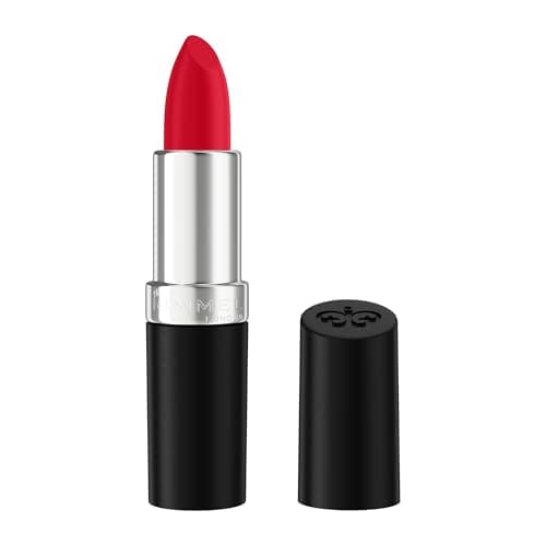 Image of Rimmel Lasting Finish Lipstick 170 Alarm, Creamy Satin Finish, Long Lasting 8 HR Wear, Comfortable Formula, Rich Pigment