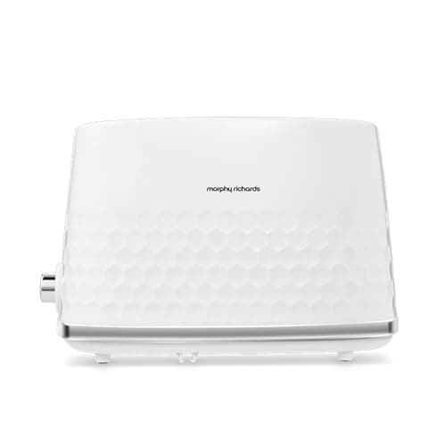 Image of Morphy Richards Hive 2 Slice Toaster, Variable Browning, Removable Crumb Tray, Cancel, Defrost, Reheat, Anti-jam feature, Gloss Finish, 850W, White, 220034