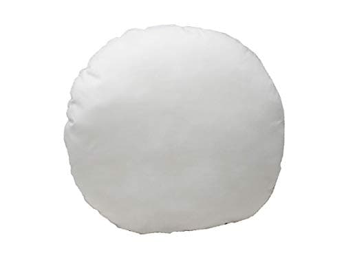 Image of Lancashire Textiles - 2 Pack Luxury 18" Round Cotton Blend Cushion Pads with Super Bounce Polyester Fibre - Comfort and Durability for Home and Decor